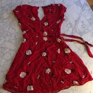 Abercrombie & Fitch red floral dress